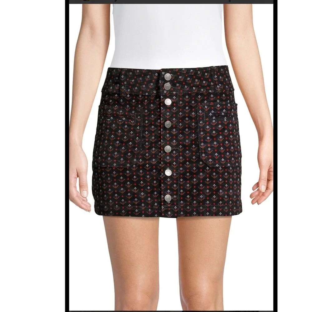 We The Free Joanie Corduroy Mini Skirt Size‎ 30 boho layered cabincore staple